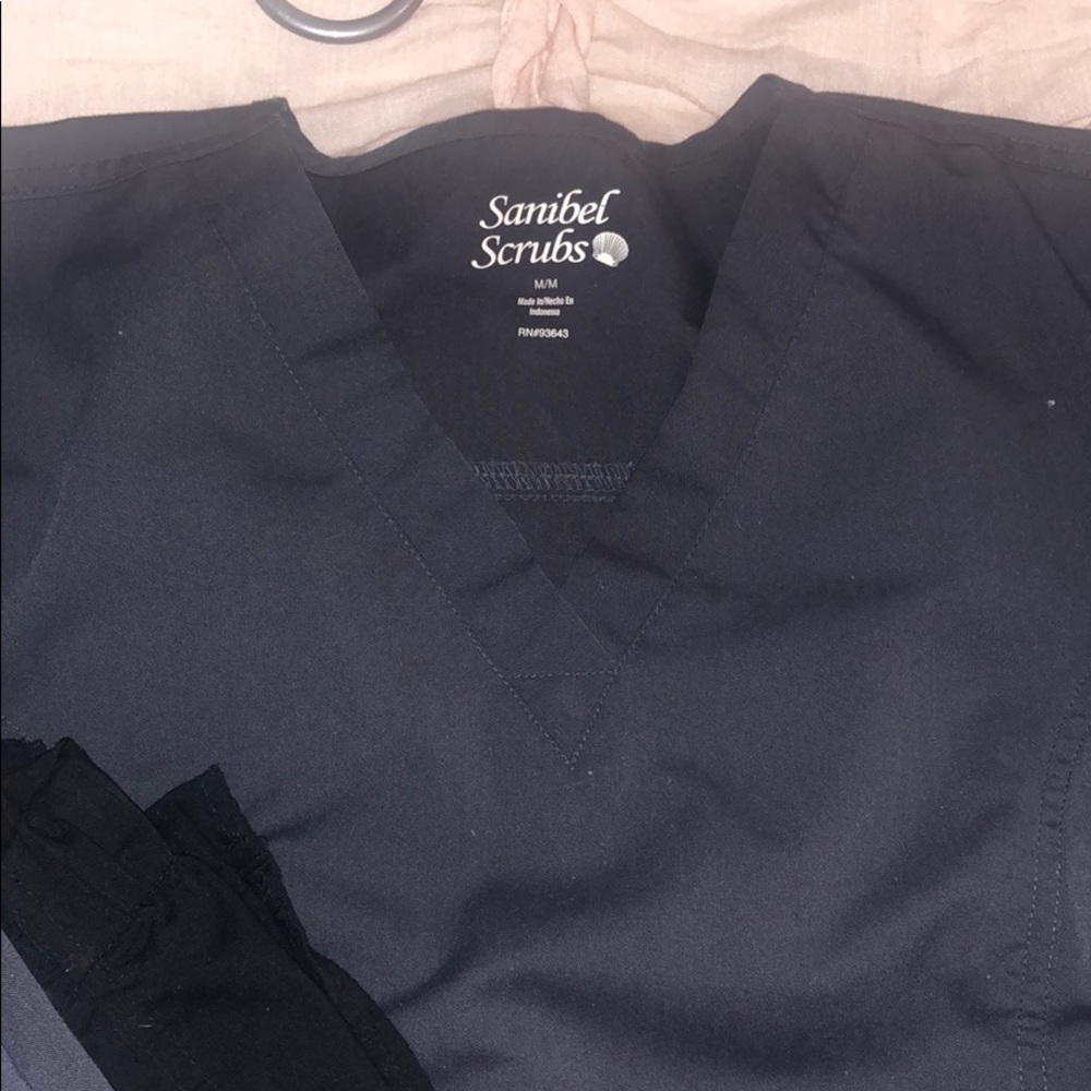 Two scrub pants and scrub top